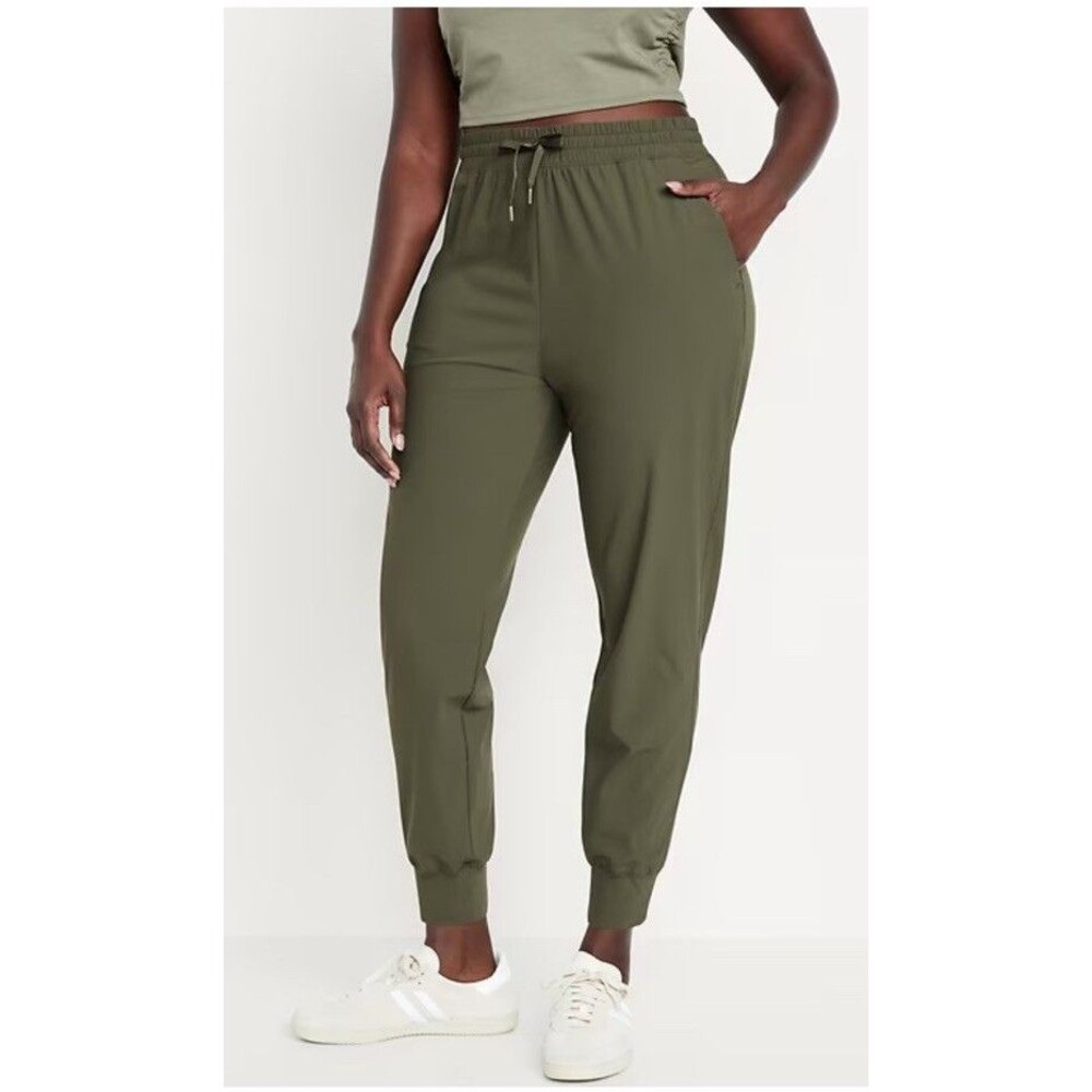 Old Navy High-Waisted Sleek Tech Joggers - Ancient Forest Size Small Tall NWT